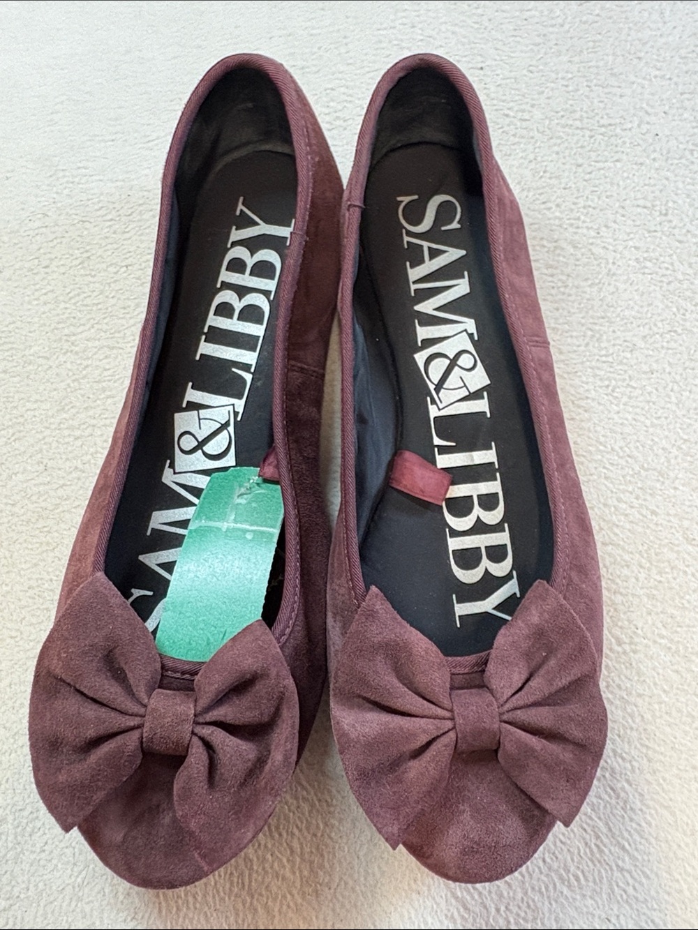 Sam & Libby Women’s Bow Ballet Flats - Plum